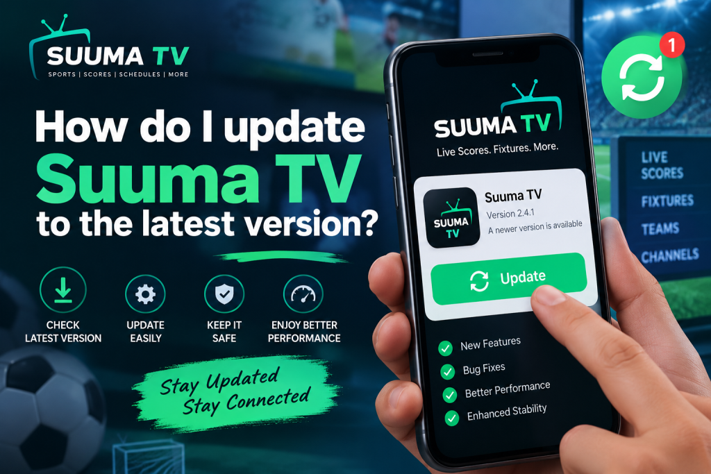 How do I update Suuma TV to the latest version?