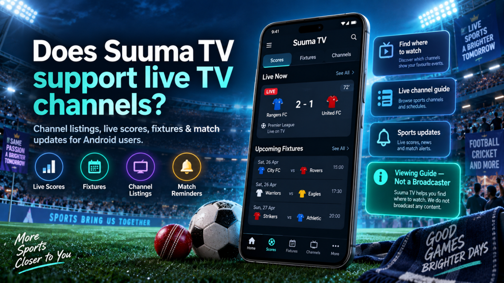 Does Suuma TV support live TV channels?