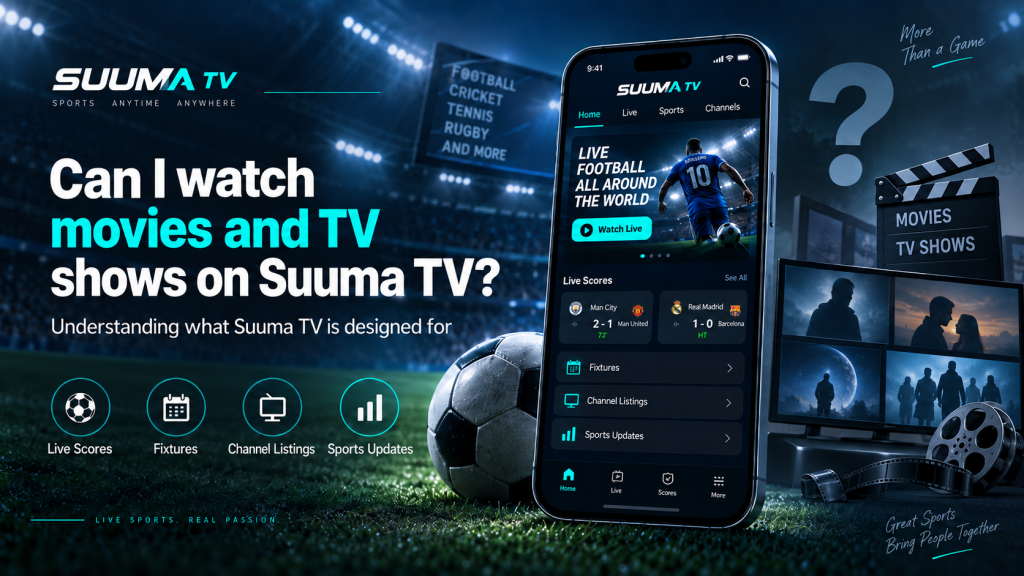 Can I watch movies and TV shows on Suuma TV?