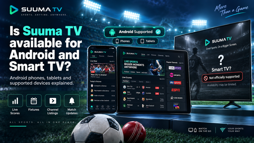 Is Suuma TV available for Android and Smart TV?